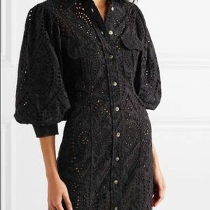 Ganni eyelet dress